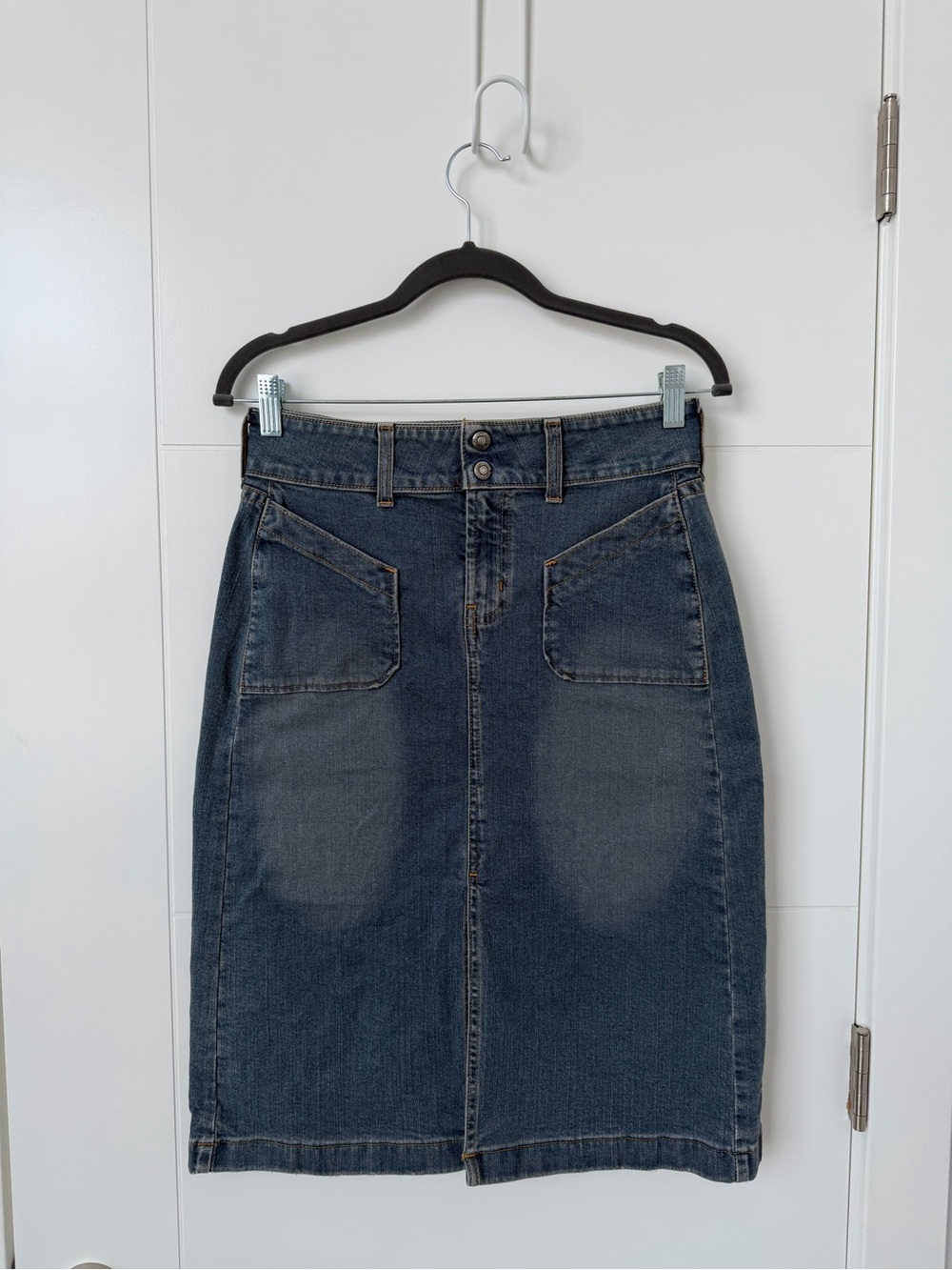 Levi's Red Tab Dark Blue Denim Pencil Skirt